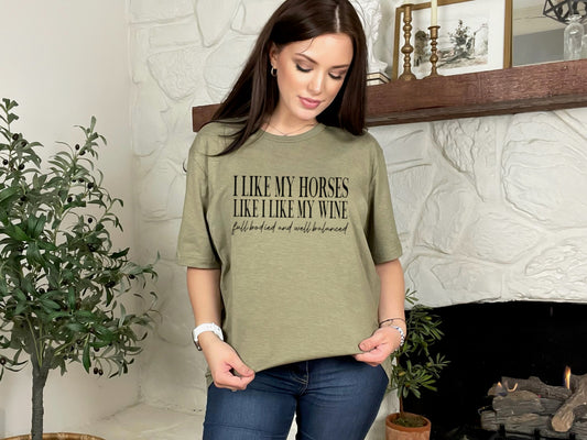"Horses & Wine" Tshirt
