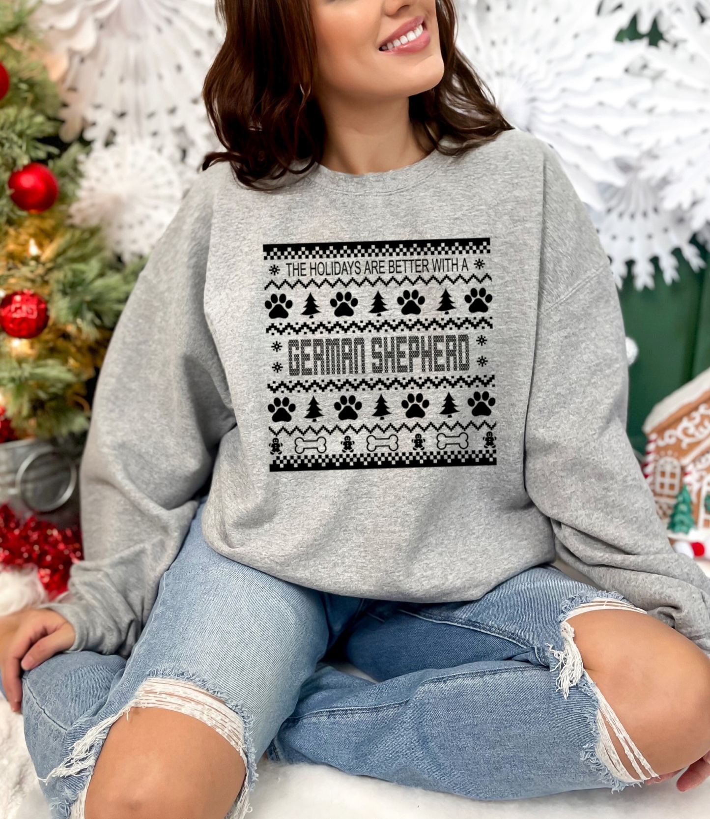 "Your Breed Ugly Christmas Sweater" Crewneck
