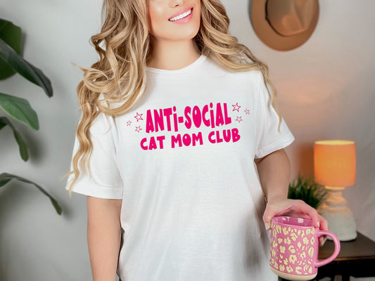 "Anti Social Cat Mom Club" Tshirt
