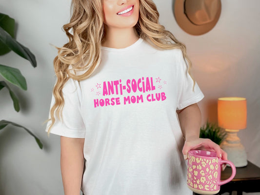 "Anti Social Horse Mom Club" Tshirt
