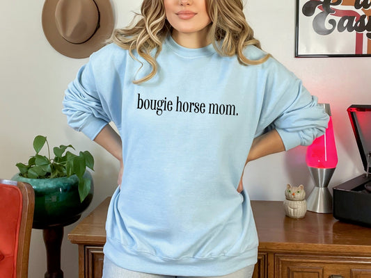"Bougie Horse Mom" Crewneck