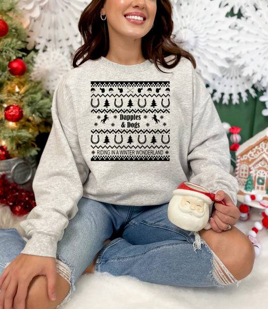 Dapples & Dogs "Ugly Christmas Sweater" Crewneck