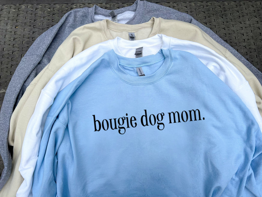 "Bougie Dog Mom" Crewneck
